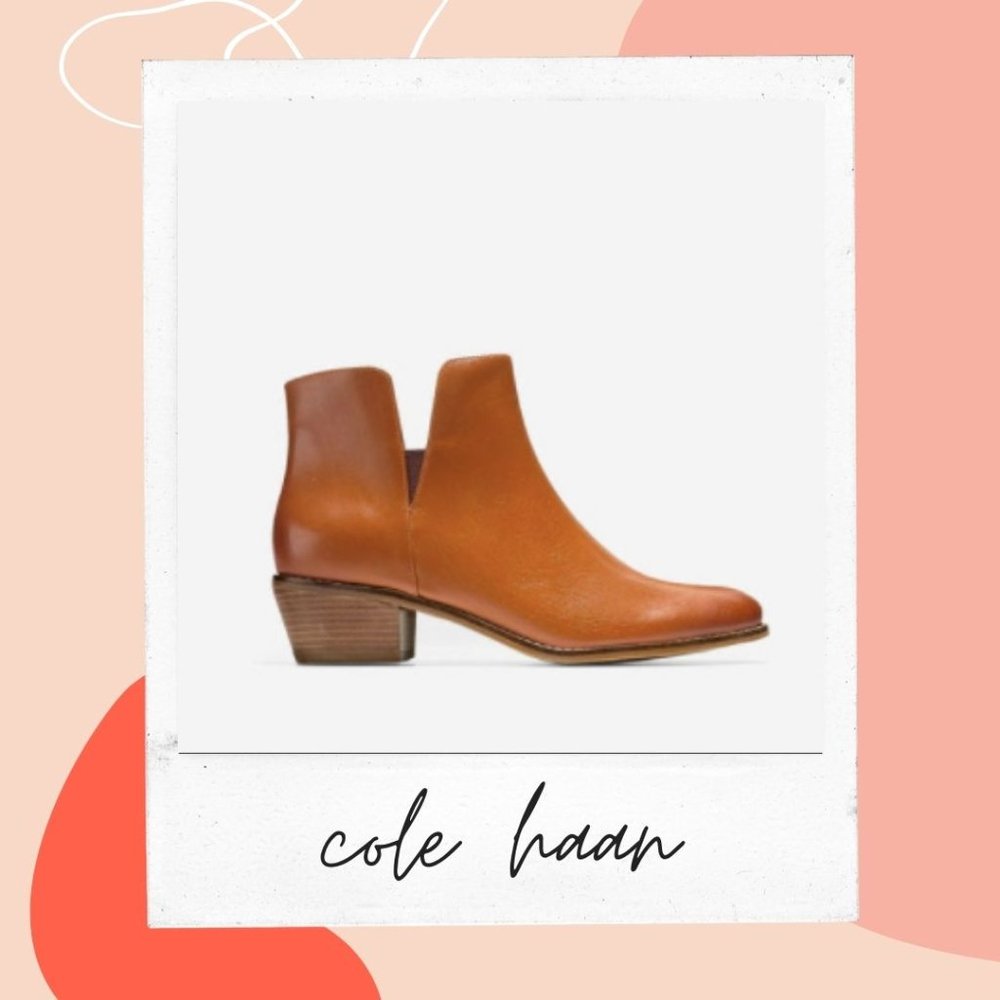 Cole Haan Women Abbot Bootie Acorn Leather size 8.5